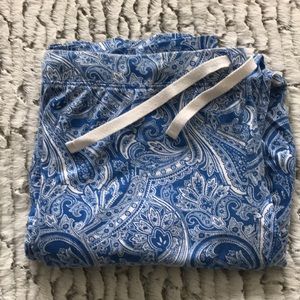 Comfy Paisley soft blue and white PJ pajamas